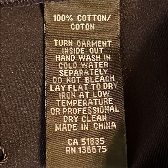 Orly Navy Cotton Skort Size L NWT - Picture 7 of 8